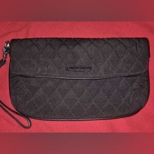 Vera Bradley Black Quilted Clutch Bag